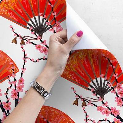 Fotobehang Japanse fans