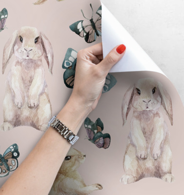 Fotobehang Konijnenspellen