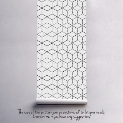 Fotobehang Punt naar punt kubus