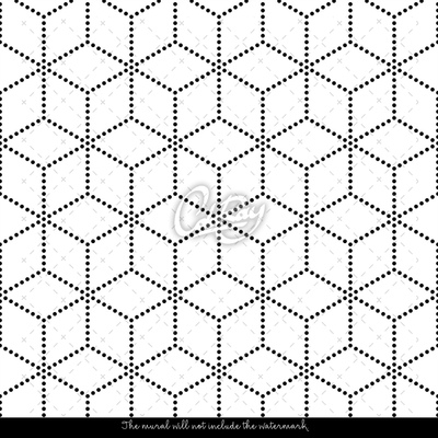 Fotobehang Punt naar punt kubus