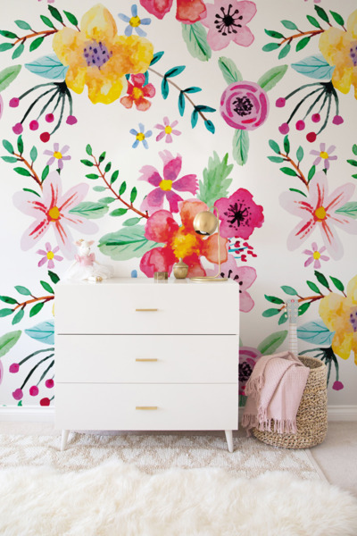 Fotobehang De droom van het bloemenmeisje
