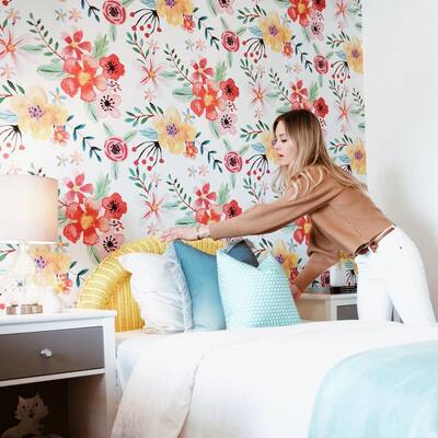 Fotobehang De droom van het bloemenmeisje