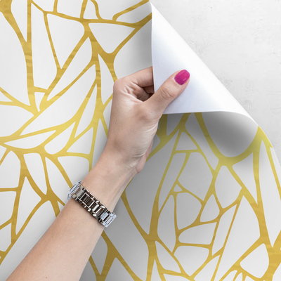 Fotobehang Gouden abstracte ornamenten