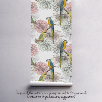 Fotobehang tortelduifjes