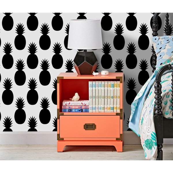 Fotobehang Designer Pineapple Oogschaduw