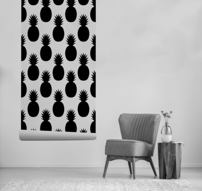 Fotobehang Designer Pineapple Oogschaduw