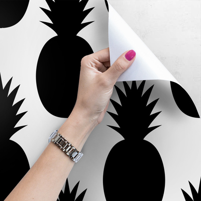 Fotobehang Designer Pineapple Oogschaduw