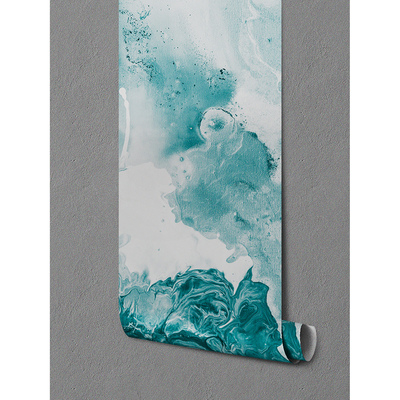 Fotobehang Blauw gevlekt marmer