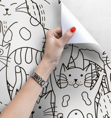 Fotobehang Kattenland