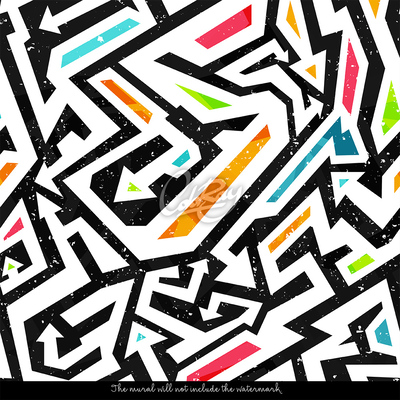 Fotobehang Regenbooggraffiti