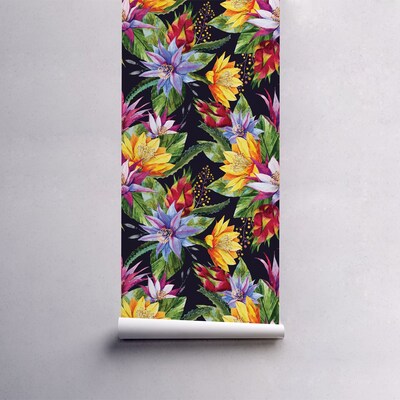 Fotobehang Paradijsbloementuin