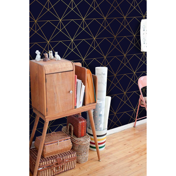 Fotobehang Gouden geometrische figuren