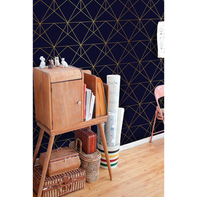 Fotobehang Gouden geometrische figuren