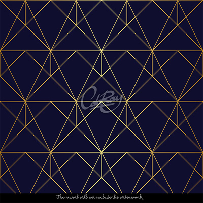 Fotobehang Gouden geometrische figuren