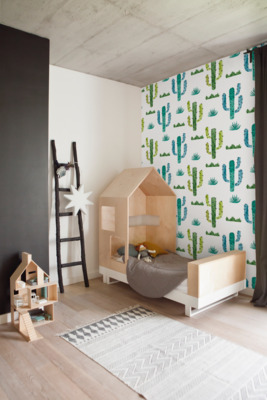 Fotobehang Cactusboerderij