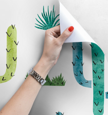 Fotobehang Cactusboerderij