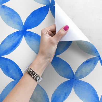 Fotobehang Blauwe Visioenen