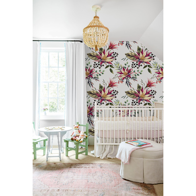 Fotobehang Mooie bloeiende tuin