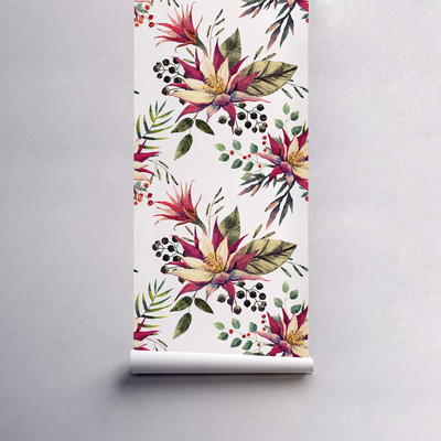 Fotobehang Mooie bloeiende tuin