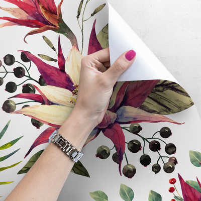 Fotobehang Mooie bloeiende tuin