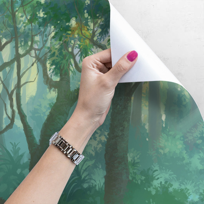 Fotobehang Bosschattenjacht - Plezier voor kinderen