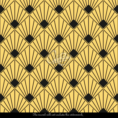 Fotobehang Goud en zwart waanzin