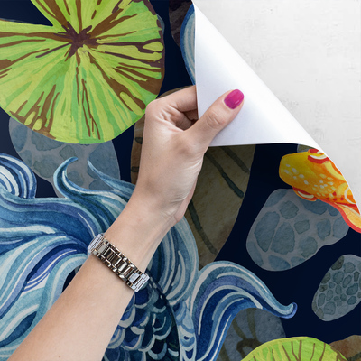 Fotobehang Magische Koi in de vijver