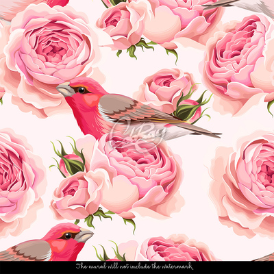 Fotobehang Roze oase