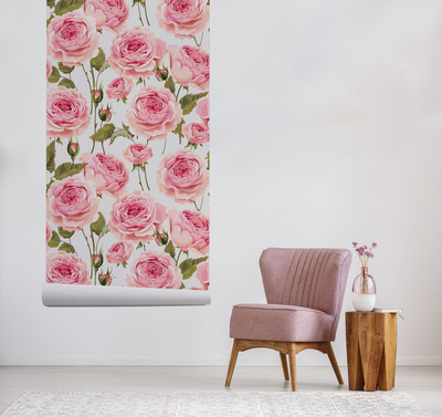 Fotobehang Ontspan tussen de rozen