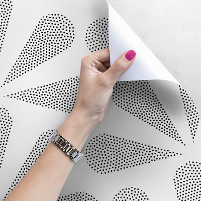 Fotobehang Gespikkelde Designer Bloemblaadjes