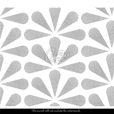 Fotobehang Gespikkelde Designer Bloemblaadjes