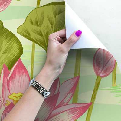 Fotobehang Uitzicht op de waterlelies