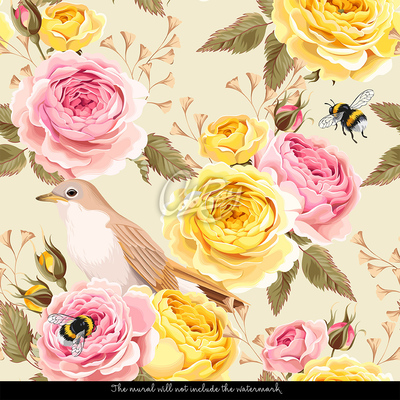 Fotobehang Lente in het park