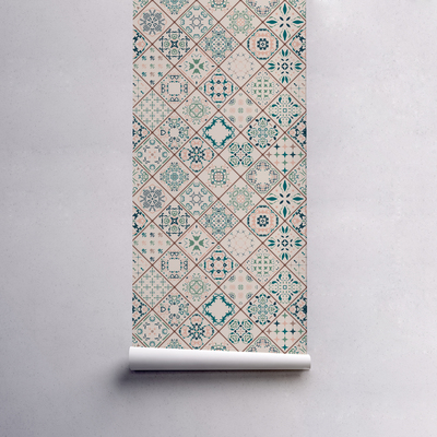 Fotobehang Tegelcompositie