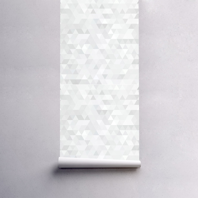 Fotobehang Lichtgevende grijze driehoeken