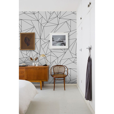 Fotobehang Zwart-wit minimalisme