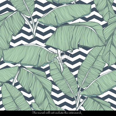 Fotobehang De tropische charme van minimalisme