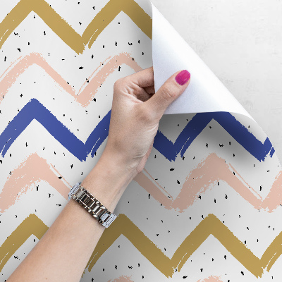 Fotobehang Zoete pastelzigzags