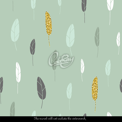 Fotobehang Vallende bladeren