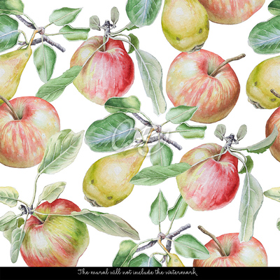 Fotobehang In de fruitboomgaard