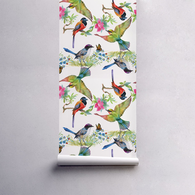 Fotobehang Regenboogtropen vol vogels