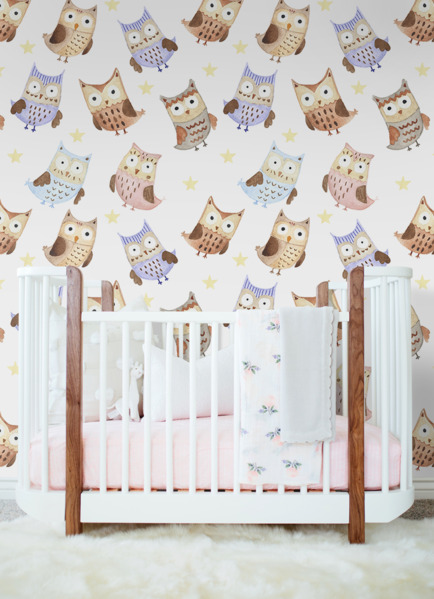 Fotobehang Dansende uilen