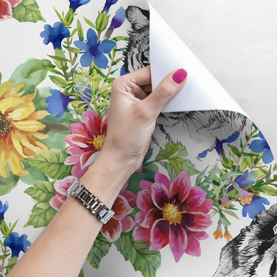 Fotobehang Loerende tijger