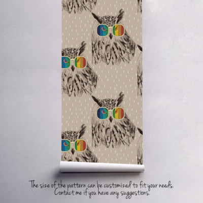 Fotobehang Disco Uil