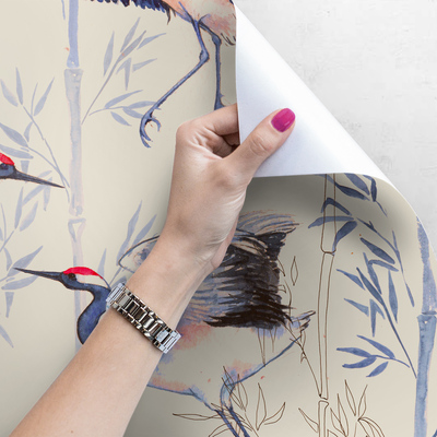 Fotobehang Dansende reigers