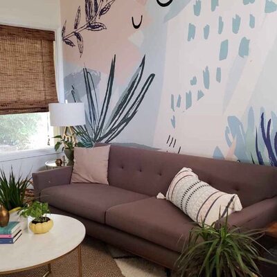 Fotobehang Tropische abstractie