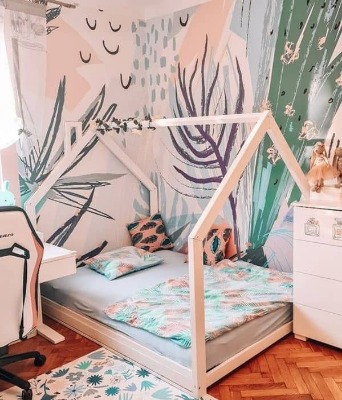 Fotobehang Tropische abstractie