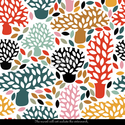 Fotobehang Regenboogplantenabstracties