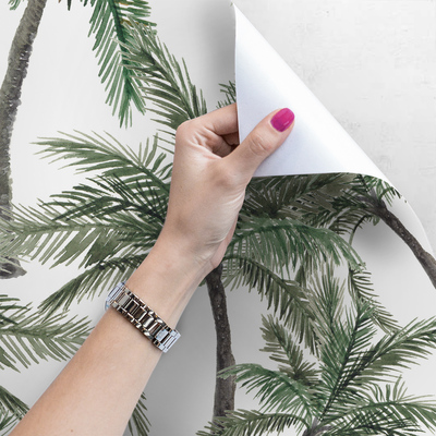 Fotobehang Onze palmboom is gevallen