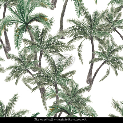 Fotobehang Onze palmboom is gevallen